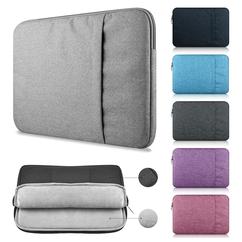 Laptop Bag For Macbook Air 13 Pro 15 Waterproof Liner Sleeve Solid Computer Cases Mac Book Protection Torba Na Laptopa | Компьютеры и