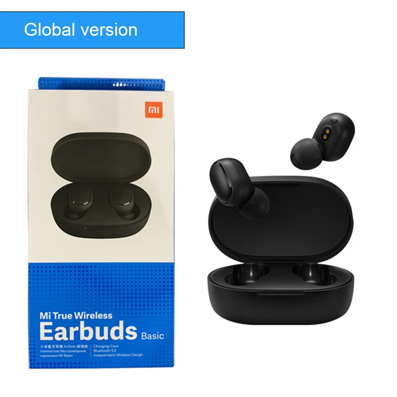 Global version Xiaomi Redmi Airdots TWS Bluetooth 5,0 наушники стерео беспроводные активные шумоподавления с микрофоном свободные Наушники управление AI - Цвет: Global version