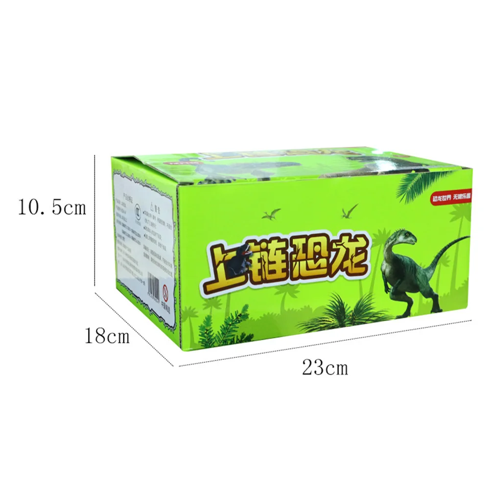 

12pcs Wind-Up Dinosaur Toys Interactive Toy Simulation Clockwork Dinosaur Environmental Plastics Little Toys For Boys And Girls