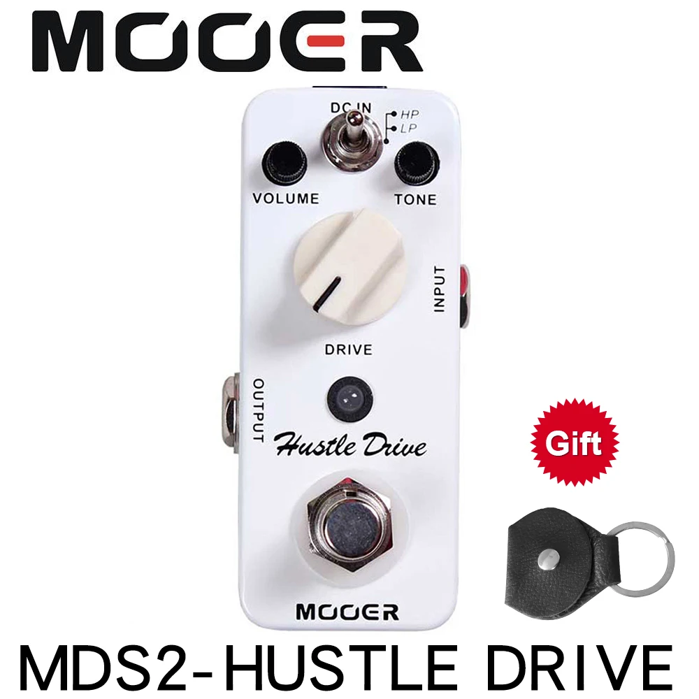 MOOER MDS2 Micro Hustle Drive Distortion effect guitar pedal Tube-like Drive sound Guitar Pedal Compact
