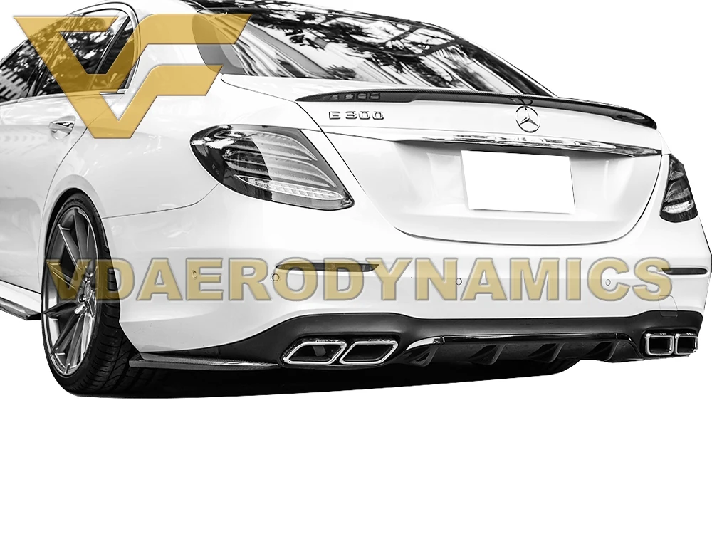 Подходит для 16 20 Benz W213 E Class E200 E250 E220 E300 E350 E400 E450 VAD E63 стильный задний диффузор губ из