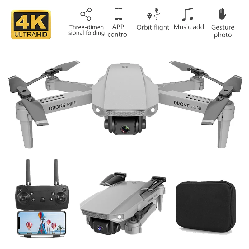 

E88 Foldable 4K Mini Drone With RC Quadrocopter With WIFI FPV Wide Angle HD Camera Helicopter Height Keeping Drone Toys Boy Gift
