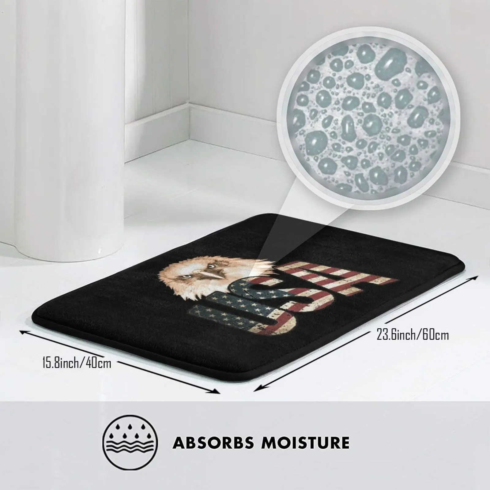 С изображением американского флага Орел патриотические 4th Of July коврик с рисунком