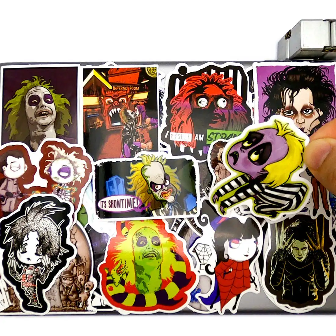 

60pcs Movie Tim Burton Art Graffiti Funny Cartoon Laptop Phone Guitar Luggage Skateboard Bike Motorcycle Car Waterproof Stickers