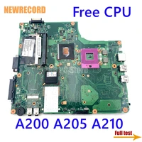 newrecord for v000109090 6050a2109401 mb a02 toshiba satellite a200 a205 a210 laptop motherboard gm965 ddr2 free cpu main board