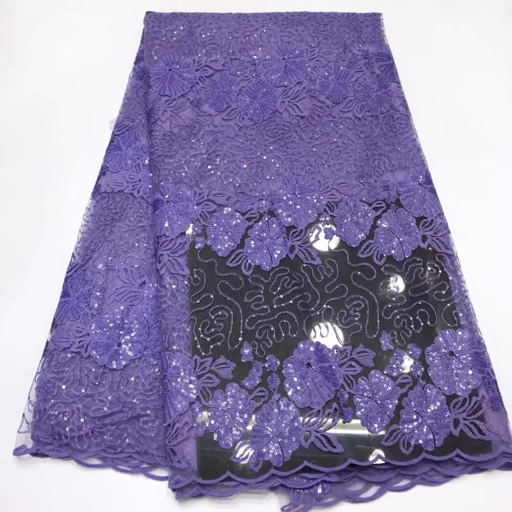 

Cassiel Sequins Lace Fabrics Embroidery African Tulle Lace Fabric High Quality French Lace Fabric for Women Dress