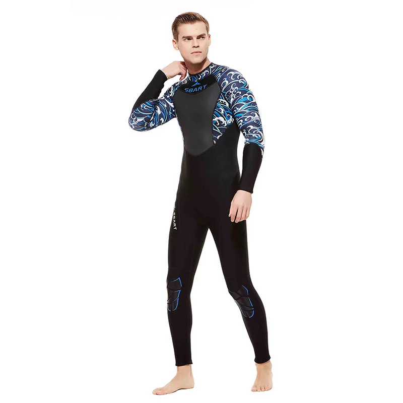 

SBART 3mm One-Piece Diving Suit Men's and Women's Long Sleeve Warm Winter Outing Surfing Snorkeling Suit Diving Sexy Swimsuit