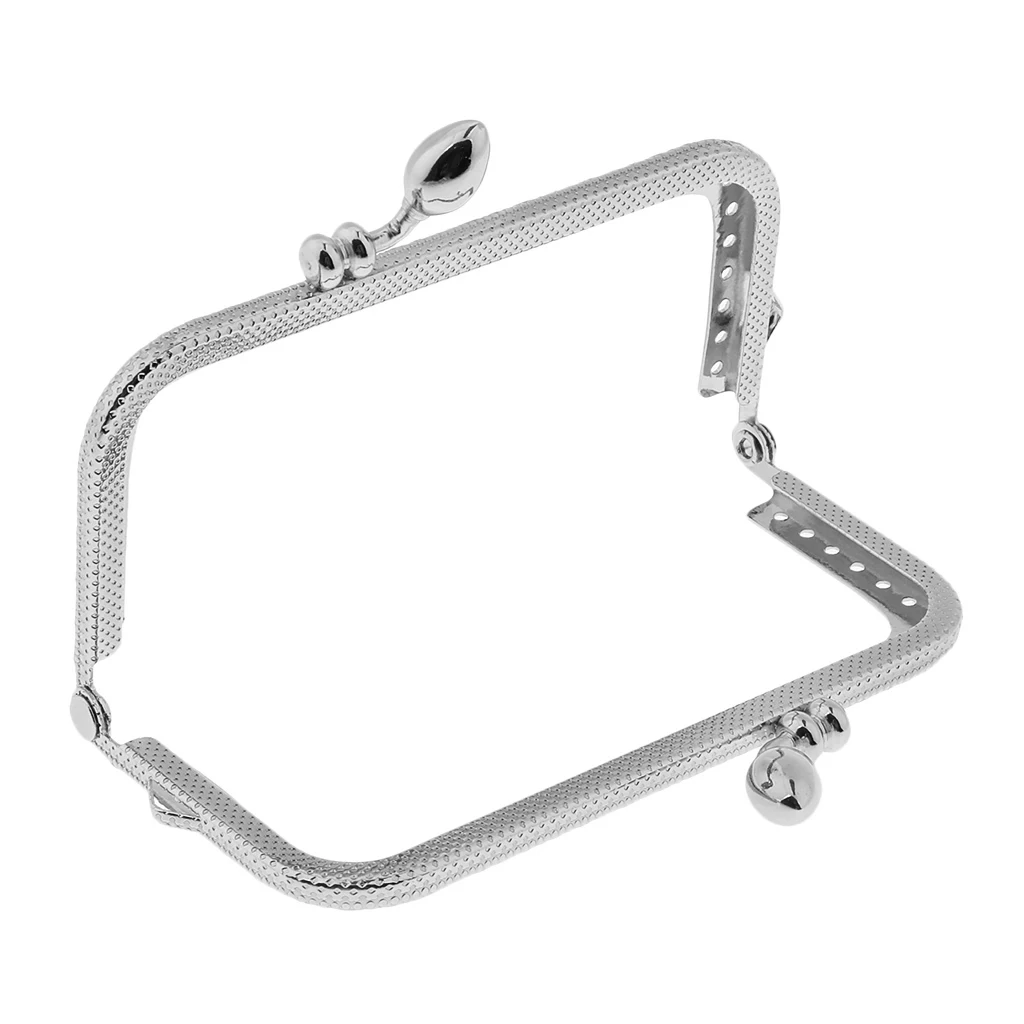 Серебряная металлическая квадратная рамка в стиле ретро кошелек сумка для монет