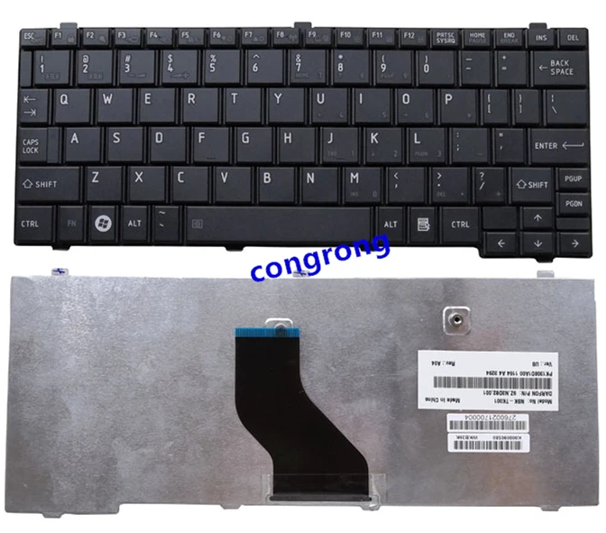Клавиатура для ноутбука TOSHIBA NB500 T110 NB200 NB201 NB202 NB205 NB255 NB250 английская
