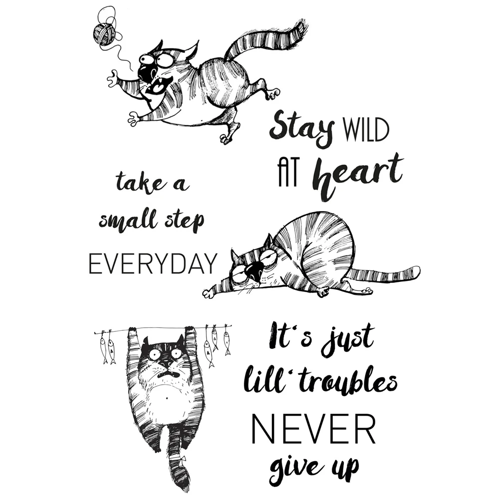 

AZSG Happy Raccoons Cutting Dies Clear Stamps For DIY Scrapbooking Decorative Card Making Crafts Fun Decoration Supplies