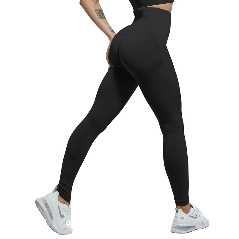 

Women Sexy Fitness Leggings Push Up Bubble Butt Seamless Legging Sport Gym Clothing Elastic High Waist Female Slim Leggins Pants