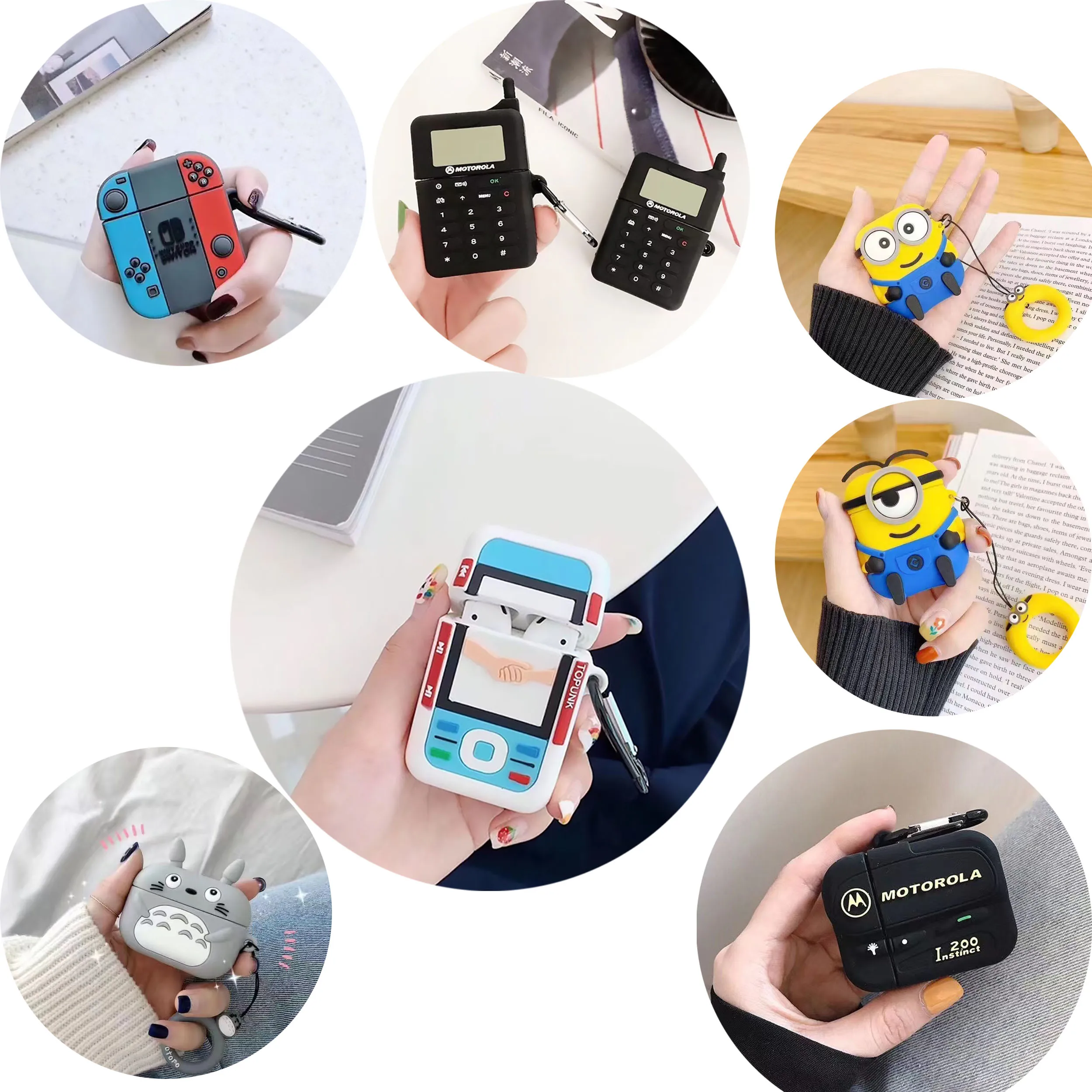 

Чехол для наушников AirPods Pro, силиконовый чехол для креативной игровой консоли, чехол для наушников AirPods, чехол для беспроводной зарядки