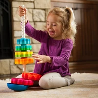 stacking tower montessori educational toys for kids games toddler children color shape baby child toys boys girls early learning