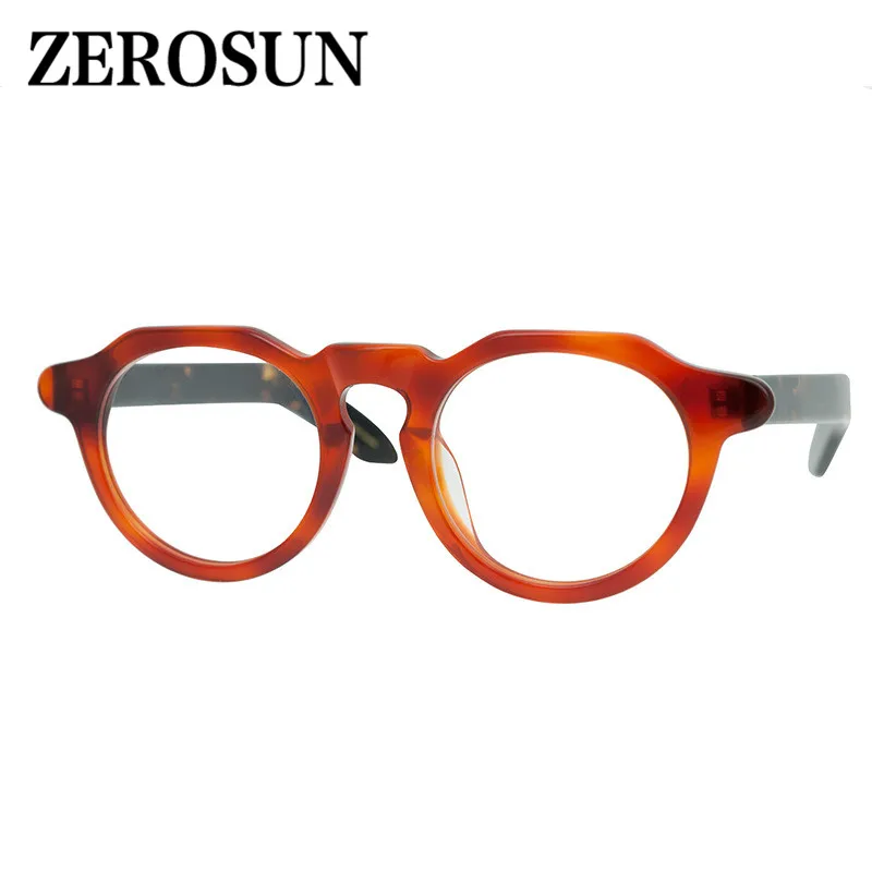Zerosun Брендовые очки мужские высокого класса роскошные из полиона оправа Ретро