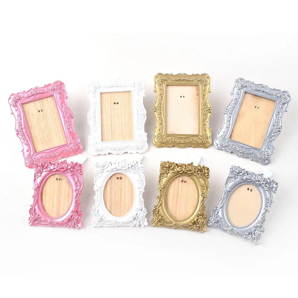

Vintage Mini Photo frame,2 Style Miniature Picture frame Model For dollhouse Decorations