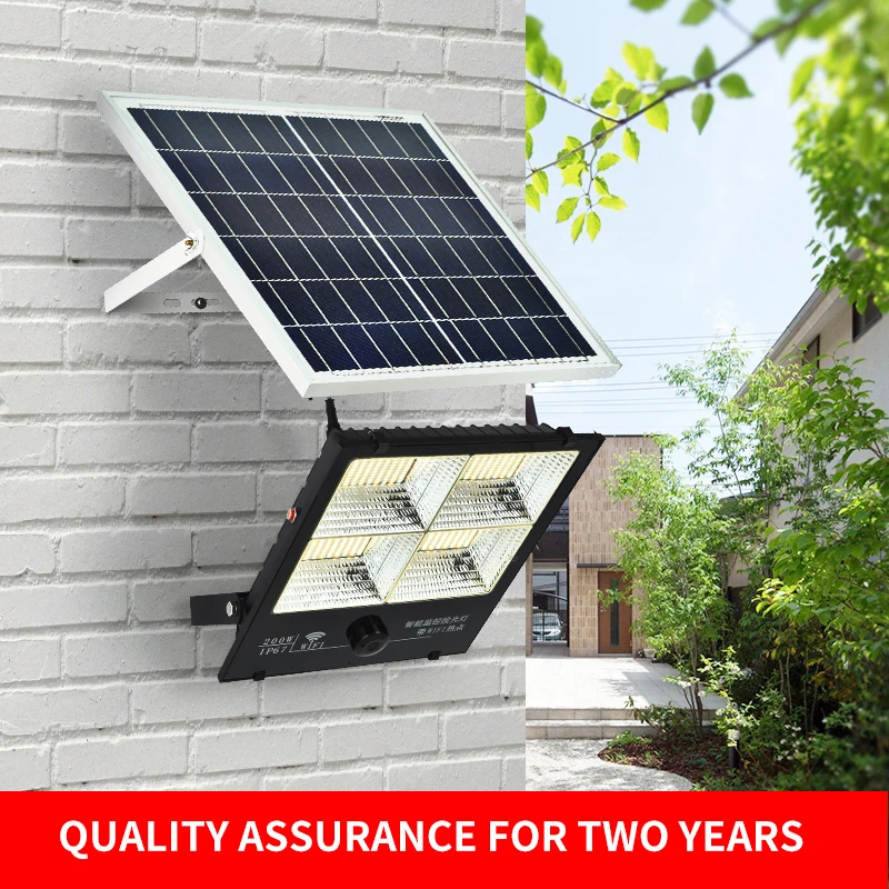 

Светодиодный прожектор на солнечной батарее с Wi-Fi, 60/120/200 Вт