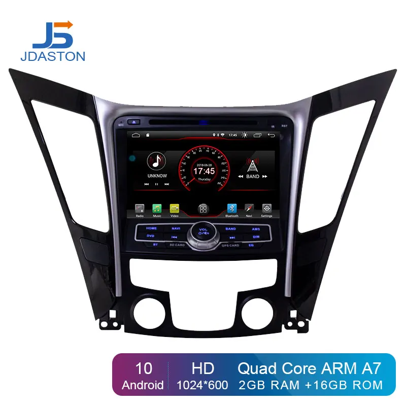 Автомобильный DVD плеер JDASTON Android 10 0 для HYUNDAI Sonata i40 i45 2011 2015 мультимедиа GPS навигация