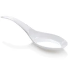 Акция-товары вечерние Ринок и свадеб, одноразовая пластиковая посуда 120*25 мм, десертная ложка с белыми волнами, 40 шт.упаковка