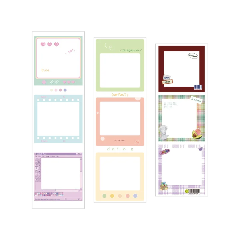 

10pcs/1lot Decorative Adhesive tapes Box diary Scrapbooking DIY Paper Scrapbooking Stickers 3m