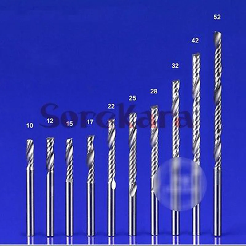 Фрезы по дереву с ЧПУ 3 175*28 мм спиральные торцевые фрезы одной канавкой карбида