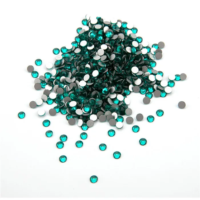 BLUE ZIRCON Стразы высшего качества без горячей фиксации, SS3-SS40, все размеры AB/прозрачные разноцветные стеклянные хрустальные камни для украшения одежды - Цвет: BLUE ZIRCON