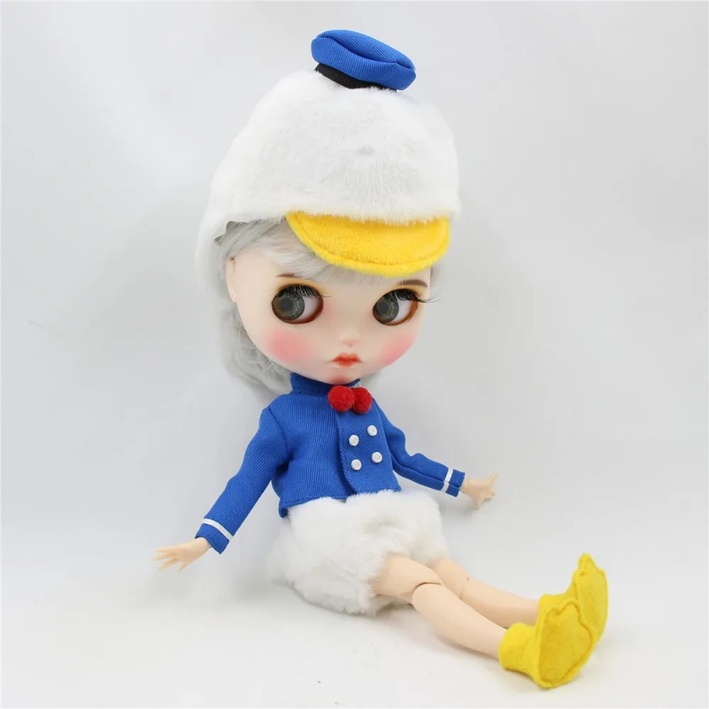 Ледяная фабрика Blyth Кукла Одежда личка игрушка утка костюм милая одежда Дональд Дак наряд