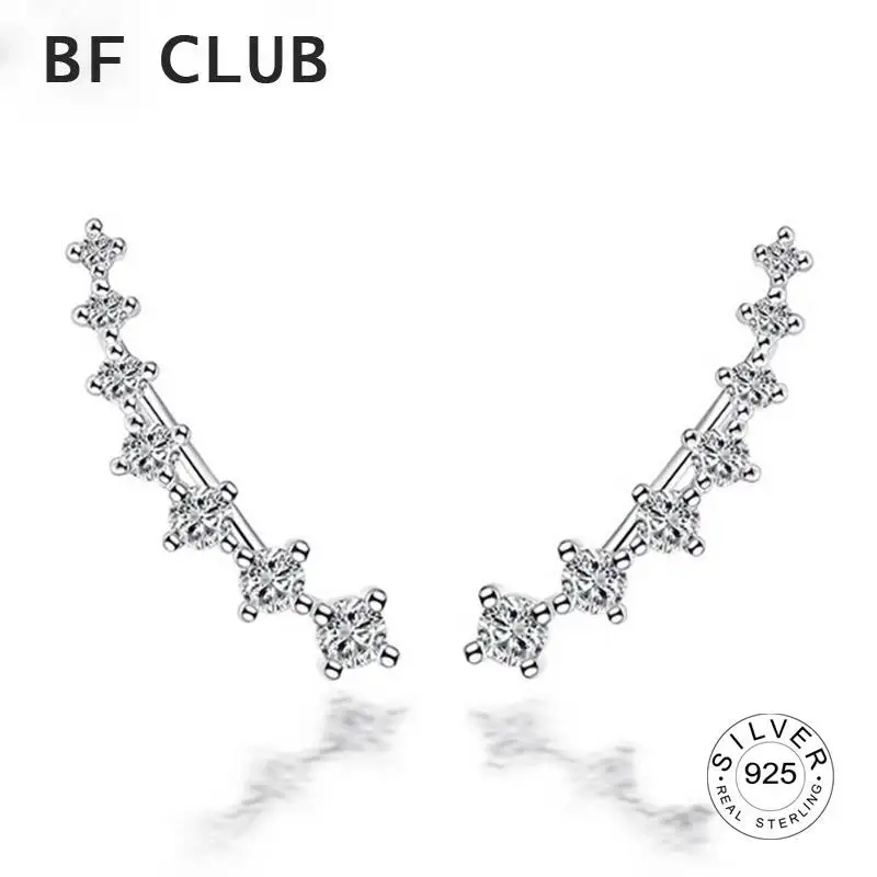 

Женские серьги-гвоздики из серебра, с фианитом