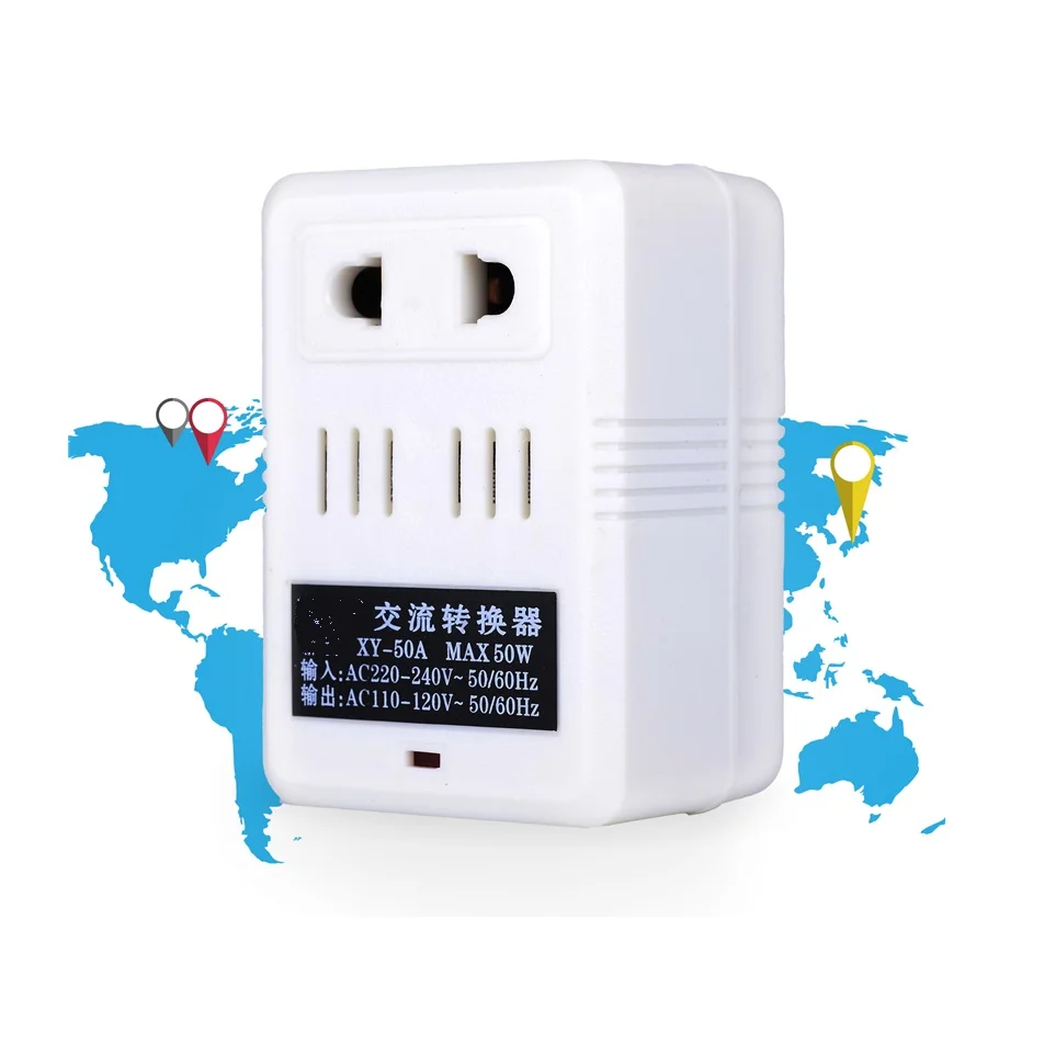 Преобразователь напряжения переменного тока от 220 В до 110 30 Вт дорожный
