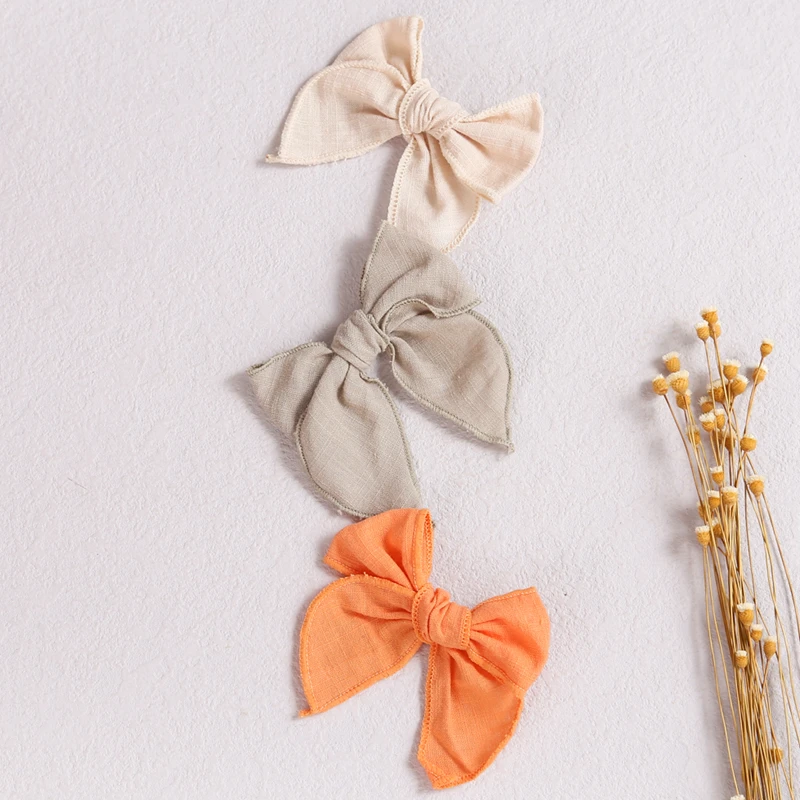 

Baby Hair Clips For Children Hairpins Girl Bows Accessories Princess Hairpin Toddler Hairclip Cotton Barrette Clip Hairgrips