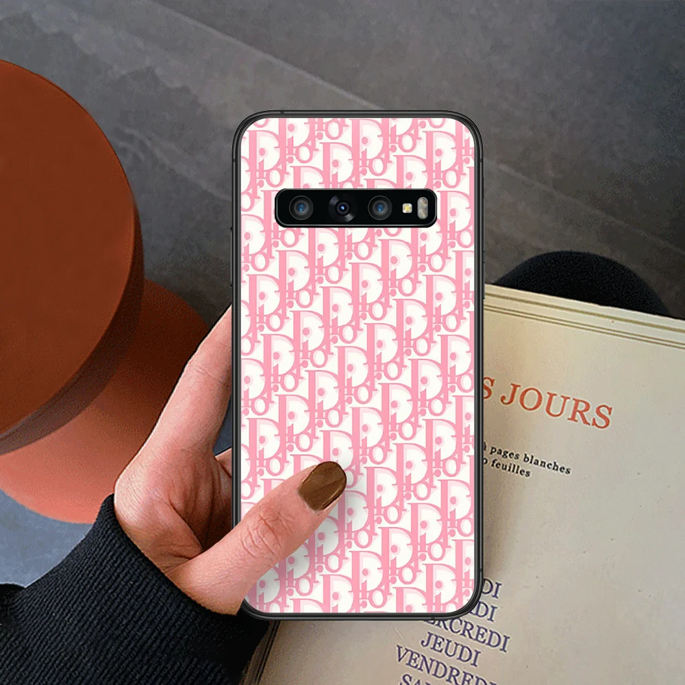 

French Luxury Brand Phone Case For Samsung Galaxy Note S 8 9 10 20 Plus E Lite Uitra Black Etui Tpu Prime 3D Funda Trend Back