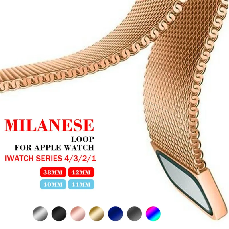 Нержавеющая сталь металлические часы с браслетом для apple watch серии 4 3 2 smart ремень 44
