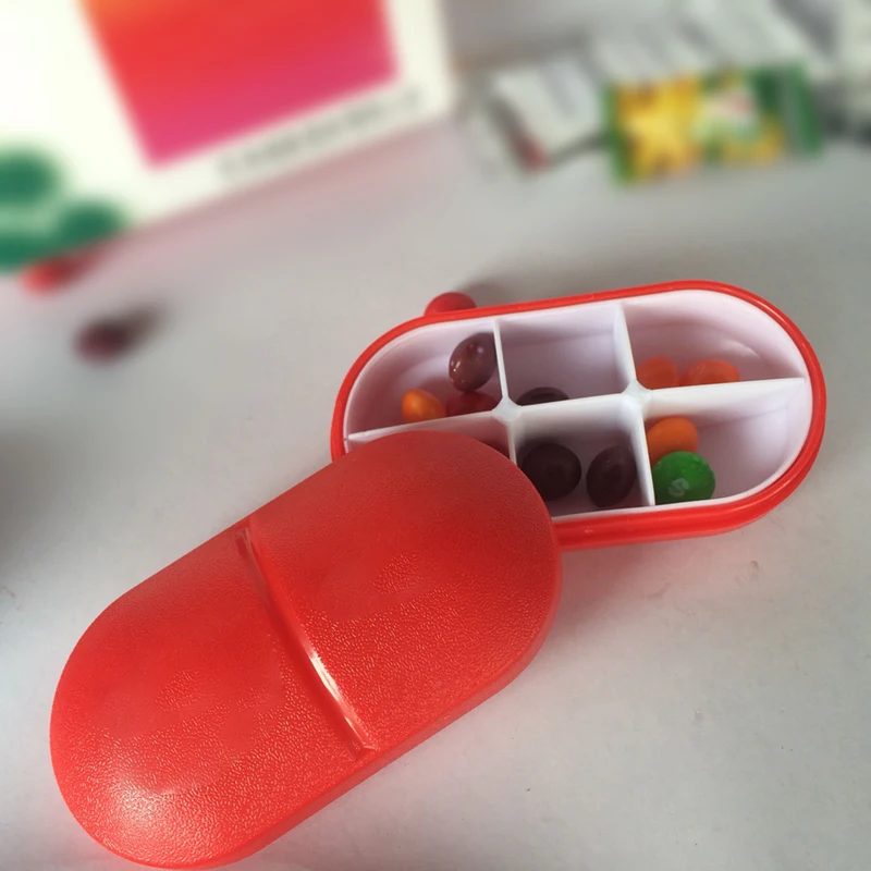 Красочная симпатичная коробка для таблеток семейная жизнь Выдвижной Дорожный