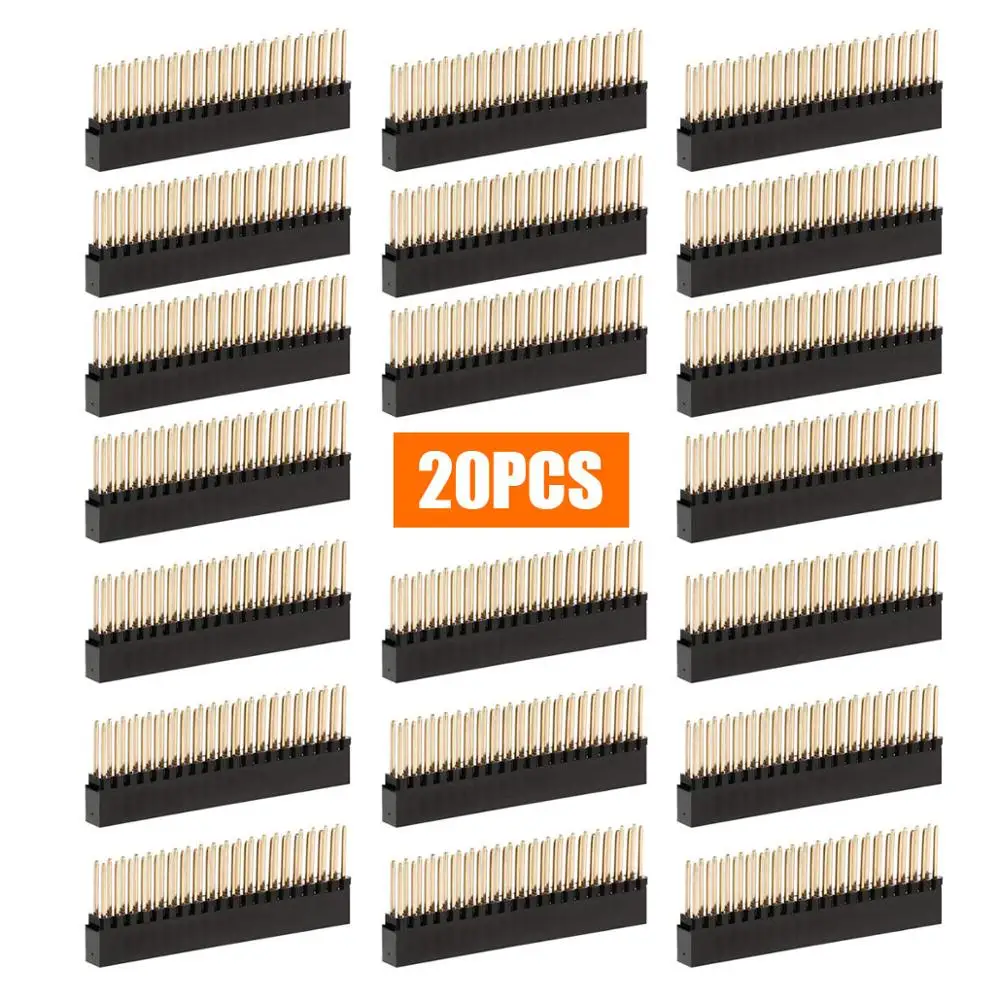 

Pastall 2x20 штифтов для штабелирования заголовок для Raspberry Pi A +/Модель B +/2/3/4 (набор из 20)