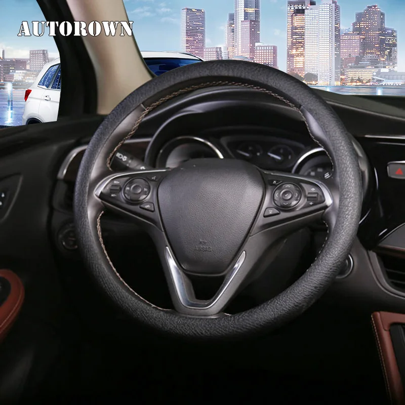 AUTOROWN Мягкий силиконовый чехол на автомобильный руль 4 цвета Противоскользящий