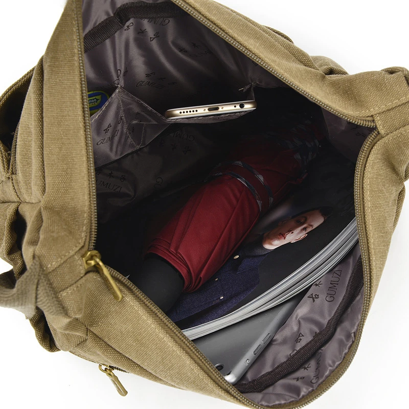 

vintage shoulder bag adult canvas crossbody bag soft retro women bag single shoulder large capacity men outdoor bag