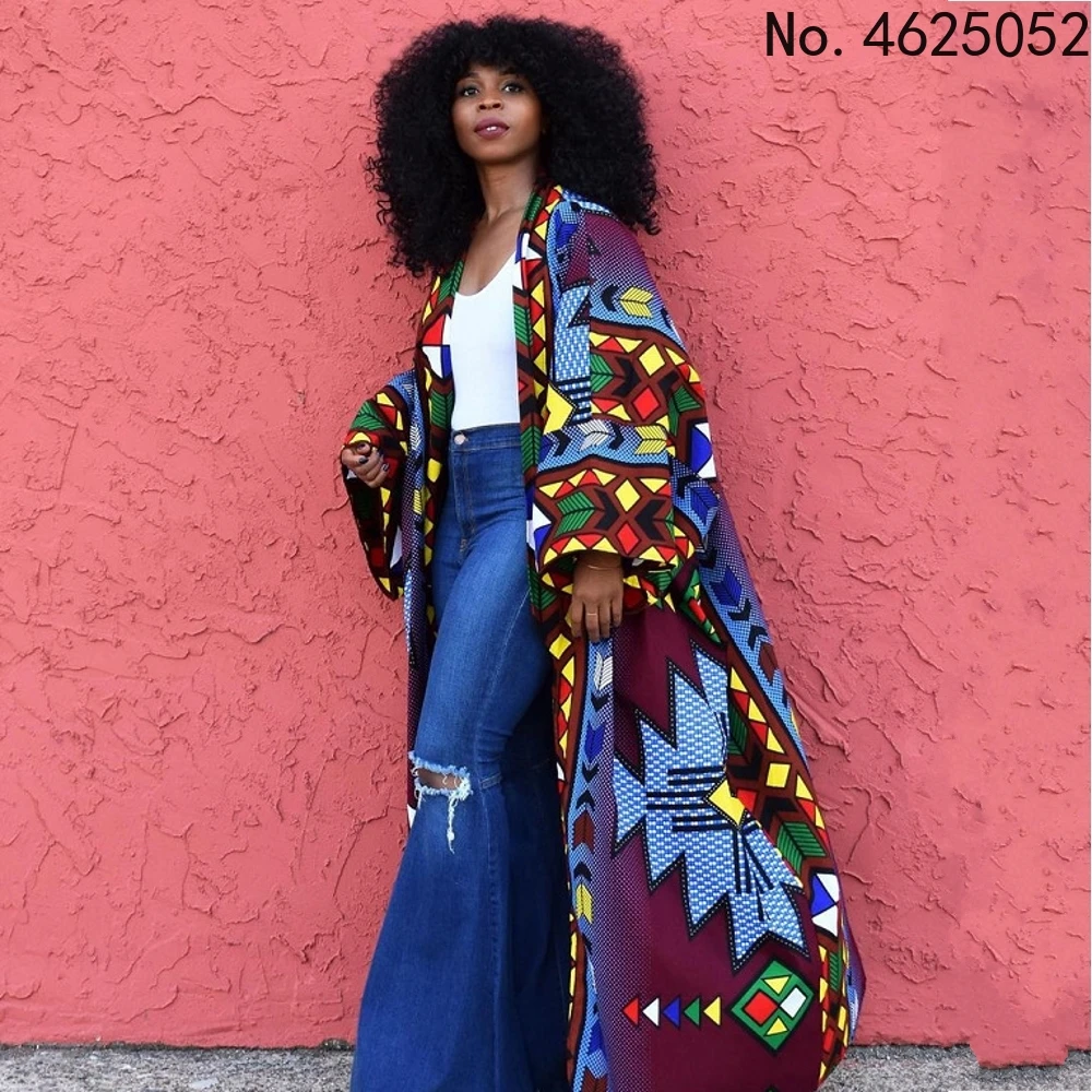 african attire for women Clothes for Women Dashiki Print Dress European Clothing Plus Size Bazin Rich Sleeveless Fashion Round Neck Maxi Vestido african robe