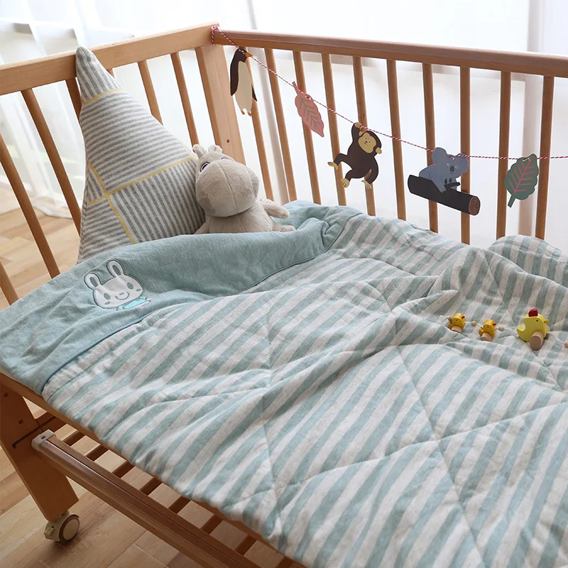 Детское одеяло для машинной стирки в кроватку кондиционер с одним ворсом тонкое