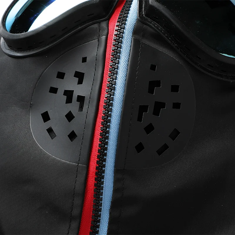 Защитный Комбинезон куртка для мужчин ветрозащитный шлем лица мужские куртки