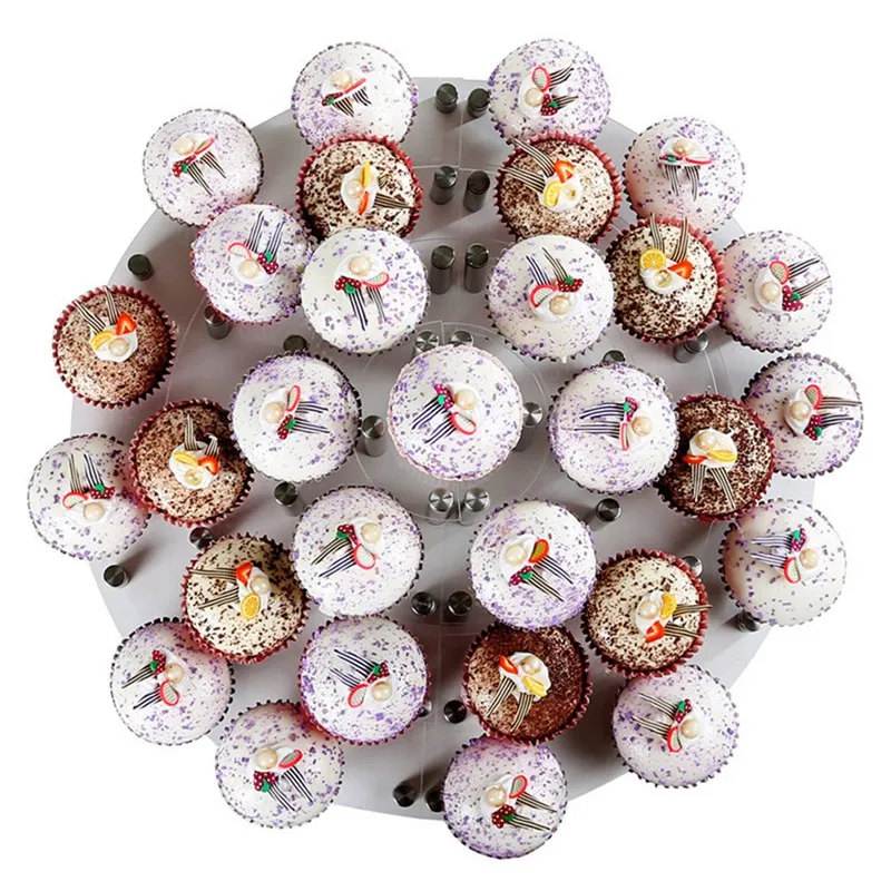 

4 Layers Cakes Decoration Holder Transparent Cake Stand Round Acrylic Cakes Stand For Birthday Party Wedding
