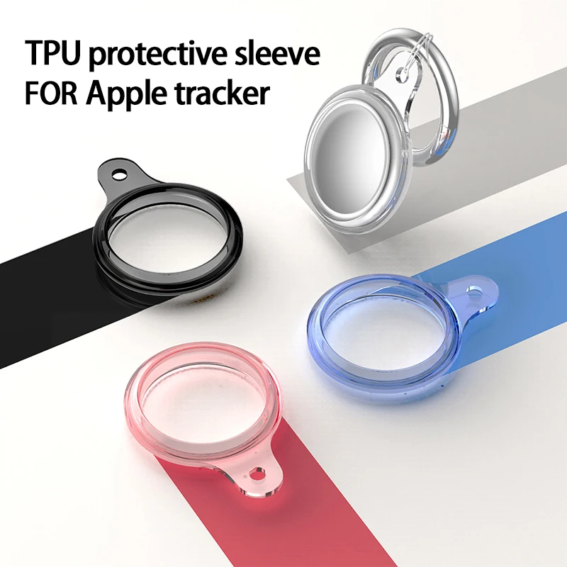 Protective Case Suitable For Airtags Locator Glacier Transparent GPS Sleeve Keychain Pendant Protect | Электроника