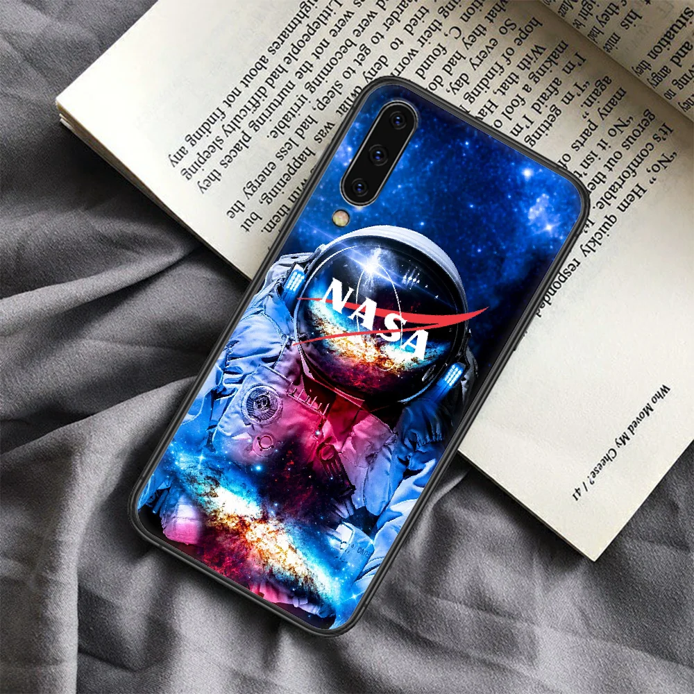 

Space NASAS Phone Case For Samsung Galaxy A 3 5 7 8 10 20 20E 21S 30 30S 40 50 51 70 71 black Hoesjes Soft Funda Trend Cell 3D