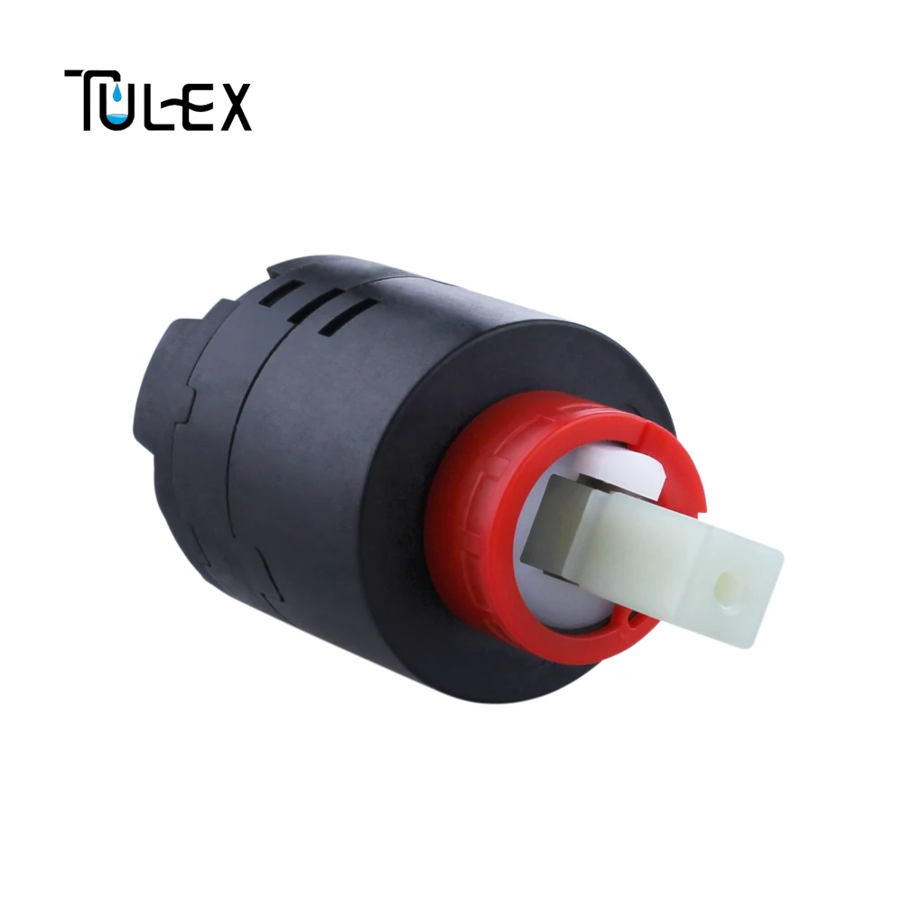 TULEX 40 мм Баланс давления роторный Тип Керамический дисковый смеситель кран картридж с дистрибьютором с фильтром Запасная часть