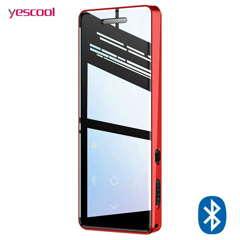 MP3 плеер bluetooth Динамик Сенсорный Экран hi fi fm радио мини USB mp3 Спорт MP 3 HiFi музыкальный плеер портативный металлический walkman 8 Гб