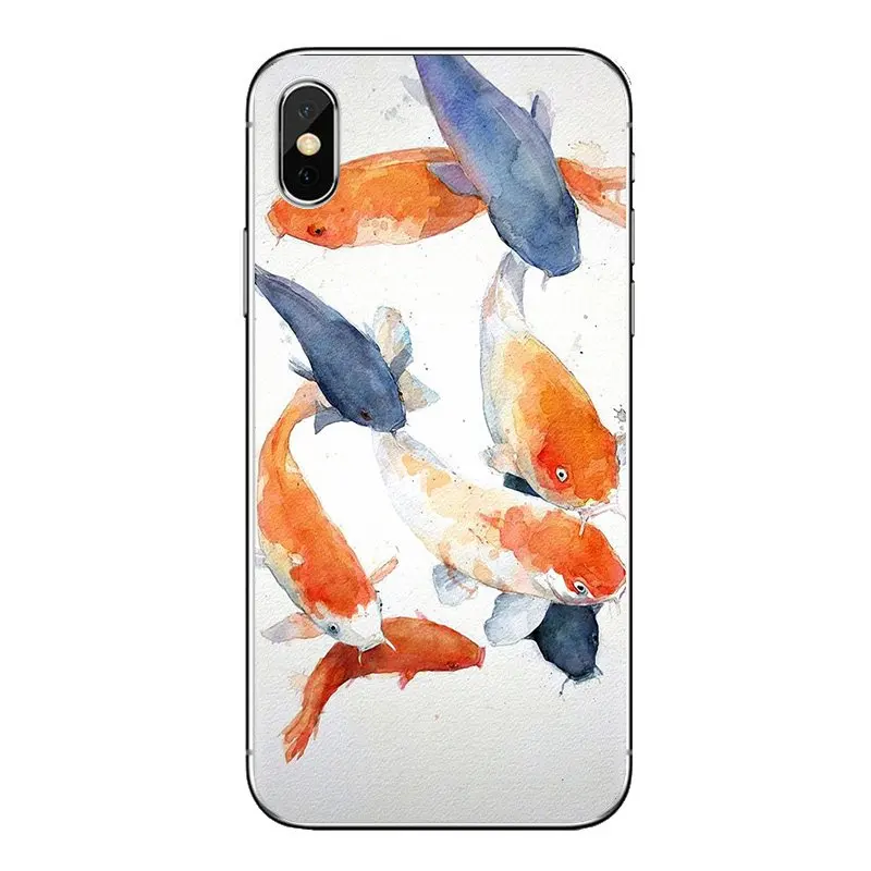 Для Huawei Honor 5A lyo-l21 Y6 II Compact Y5 2 Y5II mate 10 Lite Nova 2i 9i Акварельные картины Koi Fish Art Чехол для