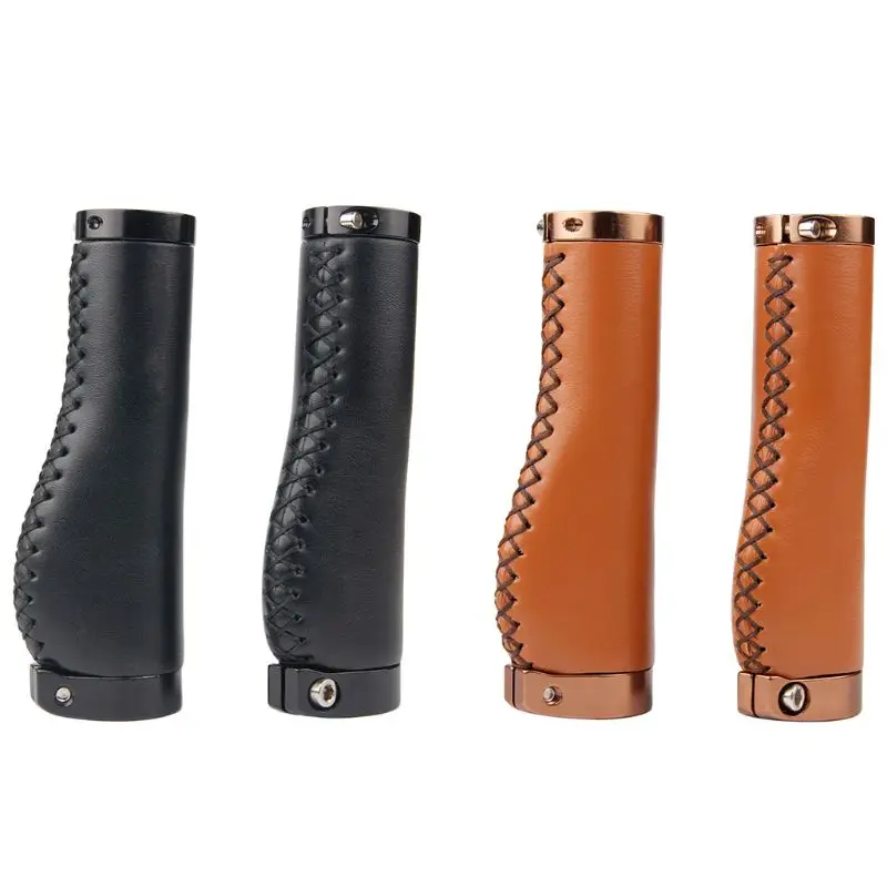 Ручки для велосипеда ретро из искусственной кожи Запираемые ручки дверей