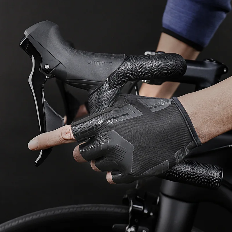 

NEW Men and Women Universal Cycling Gloves Bicycle Gloves Black Half Finger Sports GYM Gloves MTB Bike Glove Shockproof Glove