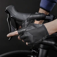 new men and women universal cycling gloves bicycle gloves black half finger sports gym gloves mtb bike glove shockproof glove
