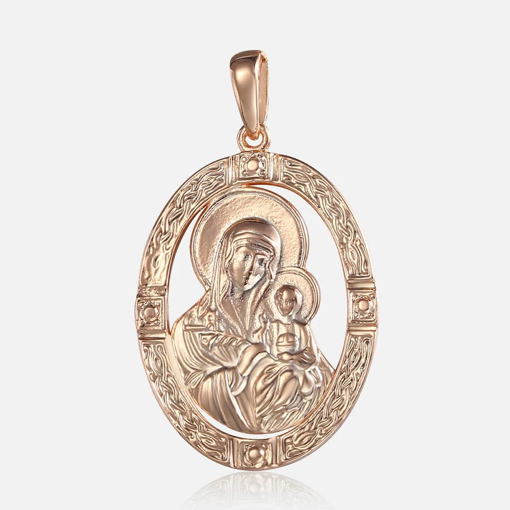 GP194 Pendant Ожерелье с кулоном Девы Марии Иисуса для женщин и мужчин 585 розовое золото ожерелье для женщин и мужчин ювелирные изделия оптом модные подарки 50,5 см GPP1 - Окраска металла: GP194 Pendant