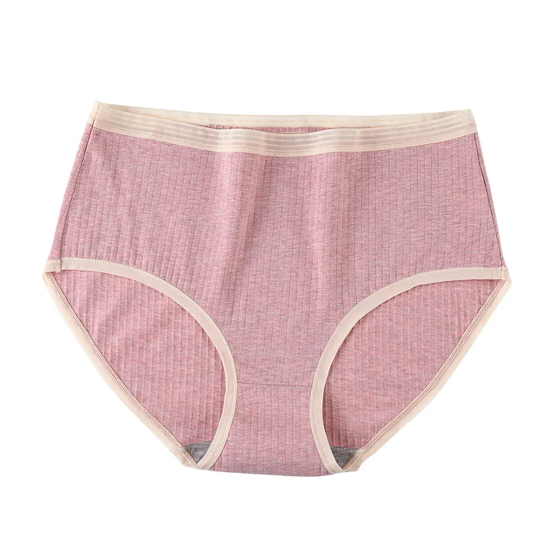 Зимние Бесшовные женские трусы из чистого хлопка 100 кг размера плюс японские