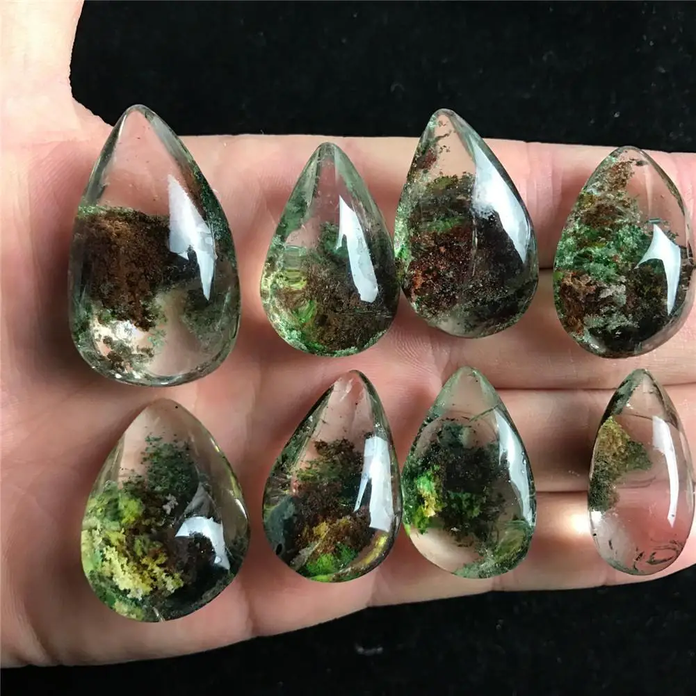 

Natural Ghost Phantom Quartz Crystal Gem Specimen Healing Stone Pendant Healing Stone Pendant Nice Gift For Stone Collection